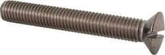 Value Collection - M10x1.50 Metric Coarse, 70mm OAL Slotted Drive Machine Screw - Oval Head, Grade 18-8 & A2 Stainless Steel, Uncoated, Without Washer - Americas Industrial Supply