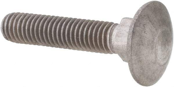 Value Collection - M5x0.8 25mm Length Under Head, Standard Square Neck, Carriage Bolt - Austenitic Grade A2 Stainless Steel, - Americas Industrial Supply