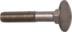 Value Collection - M6x1 35mm Length Under Head, Standard Square Neck, Carriage Bolt - Austenitic Grade A2 Stainless Steel, - Americas Industrial Supply