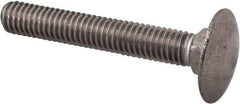 Value Collection - M6x1 40mm Length Under Head, Standard Square Neck, Carriage Bolt - Austenitic Grade A2 Stainless Steel, - Americas Industrial Supply