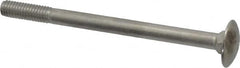 Value Collection - M6x1 80mm Length Under Head, Standard Square Neck, Carriage Bolt - Austenitic Grade A2 Stainless Steel, - Americas Industrial Supply