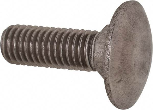 Value Collection - M8x1.25 25mm Length Under Head, Standard Square Neck, Carriage Bolt - Austenitic Grade A2 Stainless Steel, - Americas Industrial Supply