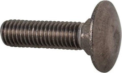 Value Collection - M8x1.25 30mm Length Under Head, Standard Square Neck, Carriage Bolt - Austenitic Grade A2 Stainless Steel, - Americas Industrial Supply