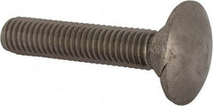 Value Collection - M8x1.25 40mm Length Under Head, Standard Square Neck, Carriage Bolt - Austenitic Grade A2 Stainless Steel, - Americas Industrial Supply