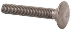 Value Collection - M8x1.25 50mm Length Under Head, Standard Square Neck, Carriage Bolt - Austenitic Grade A2 Stainless Steel, - Americas Industrial Supply