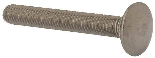 Value Collection - M8x1.25 60mm Length Under Head, Standard Square Neck, Carriage Bolt - Austenitic Grade A2 Stainless Steel, - Americas Industrial Supply