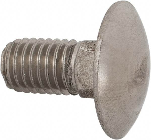 Value Collection - M10x1.5 20mm Length Under Head, Standard Square Neck, Carriage Bolt - Austenitic Grade A2 Stainless Steel, - Americas Industrial Supply