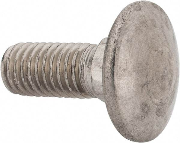 Value Collection - M10x1.5 25mm Length Under Head, Standard Square Neck, Carriage Bolt - Austenitic Grade A2 Stainless Steel, - Americas Industrial Supply