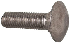 Value Collection - M10x1.5 35mm Length Under Head, Standard Square Neck, Carriage Bolt - Austenitic Grade A2 Stainless Steel, - Americas Industrial Supply