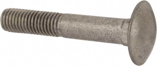 Value Collection - M10x1.5 60mm Length Under Head, Standard Square Neck, Carriage Bolt - Austenitic Grade A2 Stainless Steel, - Americas Industrial Supply