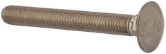 Value Collection - M10x1.5 80mm Length Under Head, Standard Square Neck, Carriage Bolt - Austenitic Grade A2 Stainless Steel, - Americas Industrial Supply