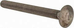 Value Collection - M10x1.5 100mm Length Under Head, Standard Square Neck, Carriage Bolt - Austenitic Grade A2 Stainless Steel, - Americas Industrial Supply