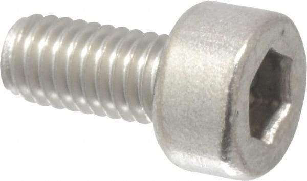 Value Collection - M3x0.50 Metric Coarse Hex Socket Drive, Socket Cap Screw - Grade 316 & Austenitic A4 Stainless Steel, Uncoated, Fully Threaded, 6mm Length Under Head - Americas Industrial Supply
