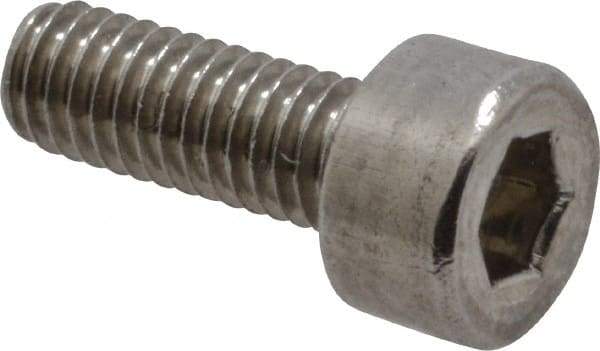 Value Collection - M3x0.50 Metric Coarse Hex Socket Drive, Socket Cap Screw - Grade 316 & Austenitic A4 Stainless Steel, Uncoated, Fully Threaded, 8mm Length Under Head - Americas Industrial Supply
