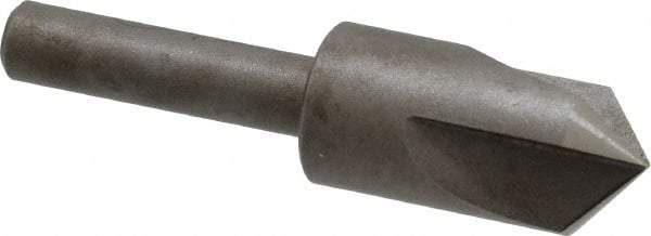 Keo - 1/2" Head Diam, 1/4" Shank Diam, 3 Flute 100° High Speed Steel Countersink - Bright Finish, 2" OAL, Single End, Straight Shank, Right Hand Cut - Americas Industrial Supply