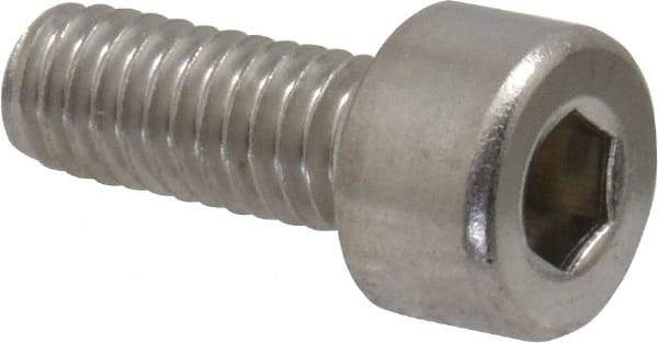 Value Collection - M4x0.70 Metric Coarse Hex Socket Drive, Socket Cap Screw - Grade 316 & Austenitic A4 Stainless Steel, Uncoated, Fully Threaded, 10mm Length Under Head - Americas Industrial Supply
