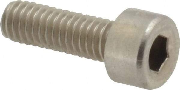 Value Collection - M4x0.70 Metric Coarse Hex Socket Drive, Socket Cap Screw - Grade 316 & Austenitic A4 Stainless Steel, Uncoated, Fully Threaded, 12mm Length Under Head - Americas Industrial Supply