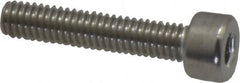 Value Collection - M4x0.70 Metric Coarse Hex Socket Drive, Socket Cap Screw - Grade 316 & Austenitic A4 Stainless Steel, Uncoated, Fully Threaded, 20mm Length Under Head - Americas Industrial Supply