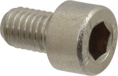 Value Collection - M5x0.80 Metric Coarse Hex Socket Drive, Socket Cap Screw - Grade 316 & Austenitic A4 Stainless Steel, Uncoated, Fully Threaded, 8mm Length Under Head - Americas Industrial Supply