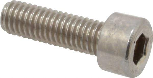 Value Collection - M5x0.80 Metric Coarse Hex Socket Drive, Socket Cap Screw - Grade 316 & Austenitic A4 Stainless Steel, Uncoated, Fully Threaded, 16mm Length Under Head - Americas Industrial Supply
