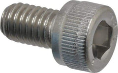Value Collection - M6x1.00 Metric Coarse Hex Socket Drive, Socket Cap Screw - Grade 316 & Austenitic A4 Stainless Steel, Uncoated, Fully Threaded, 10mm Length Under Head - Americas Industrial Supply