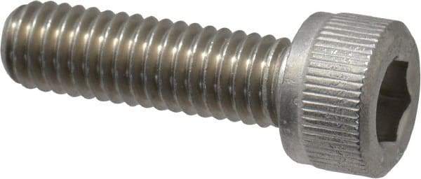 Value Collection - M8x1.25 Metric Coarse Hex Socket Drive, Socket Cap Screw - Grade 316 & Austenitic A4 Stainless Steel, Uncoated, Partially Threaded, 100mm Length Under Head - Americas Industrial Supply