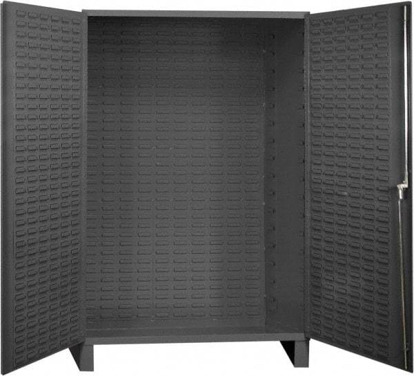 Durham - Locking Storage Cabinet - Steel, 48" Wide x 26" Deep x 78" High, Gray - Americas Industrial Supply
