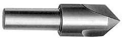 Interstate - 7/8" Head Diam, 1/2" Shank Diam, 3 Flute 90° High Speed Steel Countersink - Americas Industrial Supply