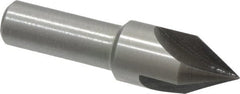 Interstate - 1/2" Head Diam, 3/8" Shank Diam, 3 Flute 60° High Speed Steel Countersink - Americas Industrial Supply