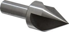 Interstate - 1" Head Diam, 1/2" Shank Diam, 3 Flute 60° High Speed Steel Countersink - Americas Industrial Supply