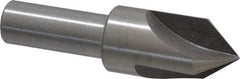 Interstate - 3/4" Head Diam, 1/2" Shank Diam, 3 Flute 82° High Speed Steel Countersink - Bright Finish, 2-3/4" OAL, Single End, Straight Shank, Right Hand Cut - Americas Industrial Supply