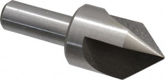 Interstate - 1" Head Diam, 1/2" Shank Diam, 3 Flute 82° High Speed Steel Countersink - Americas Industrial Supply