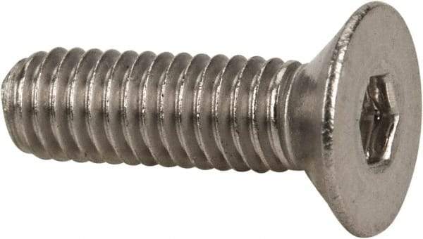 Value Collection - M3x0.50 Metric Coarse Hex Socket Drive, 90° Flat Screw - Grade 316 & Austenitic A4 Stainless Steel, Fully Threaded, 10mm OAL - Americas Industrial Supply