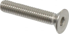 Value Collection - M3x0.50 Metric Coarse Hex Socket Drive, 90° Flat Screw - Grade 316 & Austenitic A4 Stainless Steel, Partially Threaded, 16mm OAL - Americas Industrial Supply