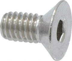 Value Collection - M4x0.70 Metric Coarse Hex Socket Drive, 90° Flat Screw - Grade 316 & Austenitic A4 Stainless Steel, Fully Threaded, 8mm OAL - Americas Industrial Supply