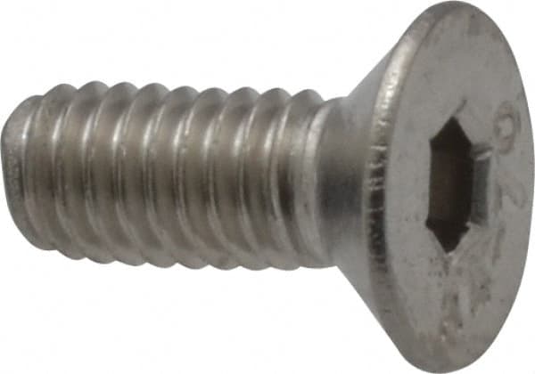 Value Collection - M4x0.70 Metric Coarse Hex Socket Drive, 90° Flat Screw - Grade 316 & Austenitic A4 Stainless Steel, Fully Threaded, 10mm OAL - Americas Industrial Supply
