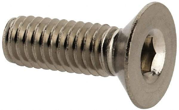 Value Collection - M4x0.70 Metric Coarse Hex Socket Drive, 90° Flat Screw - Grade 316 & Austenitic A4 Stainless Steel, Fully Threaded, 12mm OAL - Americas Industrial Supply