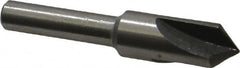 Interstate - 3/8" Head Diam, 1/4" Shank Diam, 3 Flute 90° High Speed Steel Countersink - Americas Industrial Supply