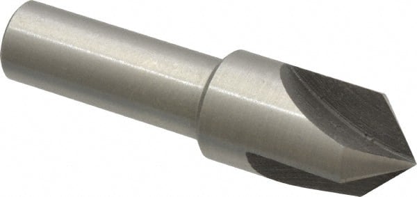 Interstate - 1/2" Head Diam, 3/8" Shank Diam, 3 Flute 90° High Speed Steel Countersink - Americas Industrial Supply