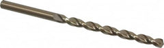 Cleveland - 3/16" 135° Cobalt Jobber Drill - Oxide/Gold Finish, Right Hand Cut, Parabolic Flute, Straight Shank, 3-1/2" OAL, Split Point - Americas Industrial Supply