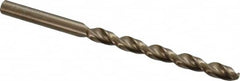 Cleveland - 15/64" 135° Cobalt Jobber Drill - Oxide/Gold Finish, Right Hand Cut, Parabolic Flute, Straight Shank, 3-7/8" OAL, Split Point - Americas Industrial Supply
