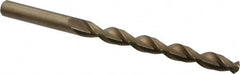 Cleveland - 5/16" 135° Cobalt Jobber Drill - Oxide/Gold Finish, Right Hand Cut, Parabolic Flute, Straight Shank, 4-1/2" OAL, Split Point - Americas Industrial Supply
