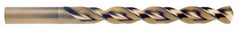 Cleveland - 3/32" 135° Cobalt Jobber Drill - TiCN Finish, Right Hand Cut, Parabolic Flute, Straight Shank, 2-1/4" OAL, Standard Point - Americas Industrial Supply