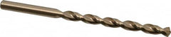 Cleveland - #1 135° Cobalt Jobber Drill - Oxide/Gold Finish, Right Hand Cut, Parabolic Flute, Straight Shank, 3-7/8" OAL, Split Point - Americas Industrial Supply