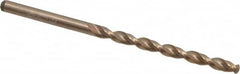 Cleveland - #17 135° Cobalt Jobber Drill - Oxide/Gold Finish, Right Hand Cut, Parabolic Flute, Straight Shank, 3-3/8" OAL, Split Point - Americas Industrial Supply
