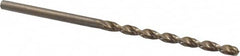 Cleveland - #39 135° Cobalt Jobber Drill - Oxide/Gold Finish, Right Hand Cut, Parabolic Flute, Straight Shank, 2-3/8" OAL, Split Point - Americas Industrial Supply