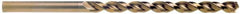 Cleveland - 6mm 135° Cobalt Jobber Drill - Oxide/Gold Finish, Right Hand Cut, Parabolic Flute, Straight Shank, 3.661" OAL, Split Point - Americas Industrial Supply