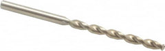 Cleveland - 3/8", 135° Point, Parabolic Flute, Cobalt Taper Length Drill Bit - Oxide/Gold Finish, 4-1/4" Flute Length, 6-3/4" OAL, Series 2575 - Americas Industrial Supply