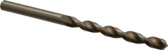 Cleveland - 1/2", 135° Point, Parabolic Flute, Cobalt Taper Length Drill Bit - Oxide/Gold Finish, 4-3/4" Flute Length, 7-3/4" OAL, Series 2575 - Americas Industrial Supply