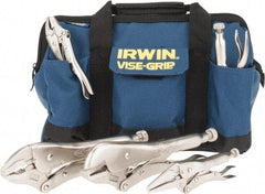 Irwin - 5 Piece Locking Plier Set - Comes in Kit Bag - Americas Industrial Supply